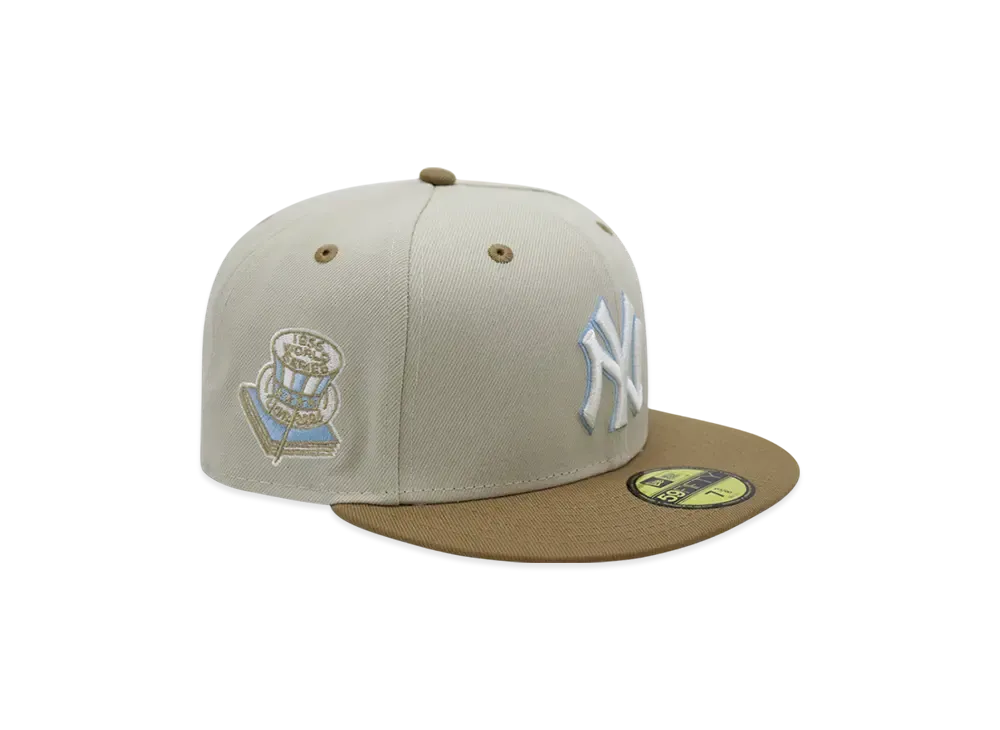 NEW ERA x THE CAP 'Sandy Beach' 59Fifty New York Yankees "Stone/Khaki"