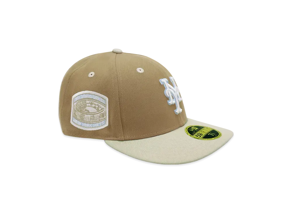 NEW ERA x THE CAP 'Sandy Beach' LP 59Fifty New York Mets "Khaki/Stone"