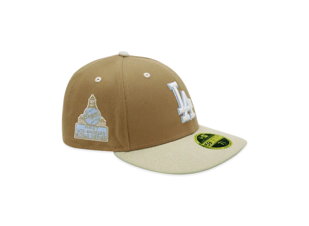 NEW ERA x THE CAP 'Sandy Beach' LP 59Fifty Los Angeles Dodgers "Khaki/Stone"