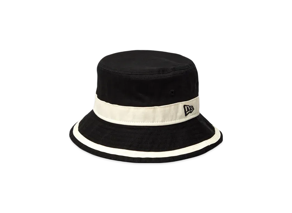 NEW ERA Kids Bucket 01 Striped Band "Black/Chrome White"