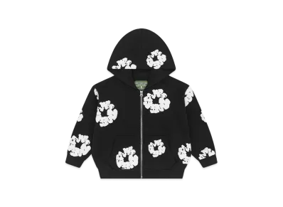 DENIM TEARS Kids Cotton Wreath Zip Hoodie "Black"
