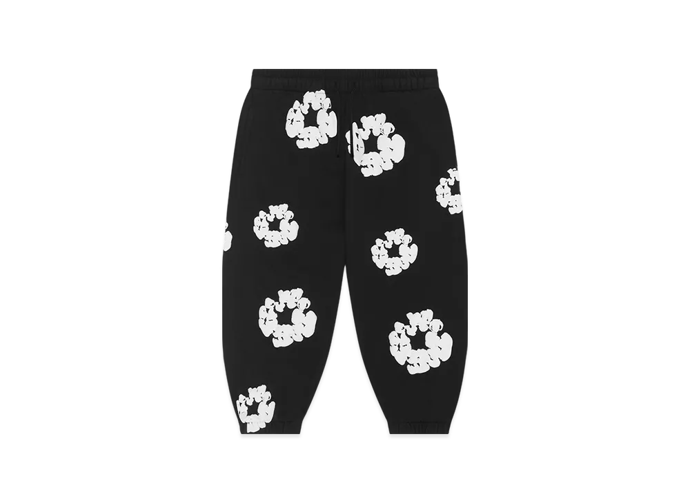 DENIM TEARS Kids Cotton Wreath Sweatpants "Black"