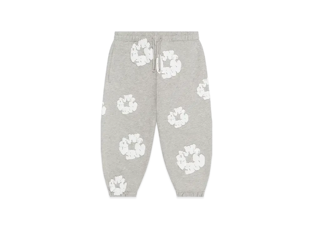 DENIM TEARS Kids Cotton Wreath Sweatpants "Grey"