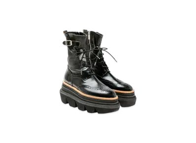 sacai Wingtip Engineer Sock Boots "Black"