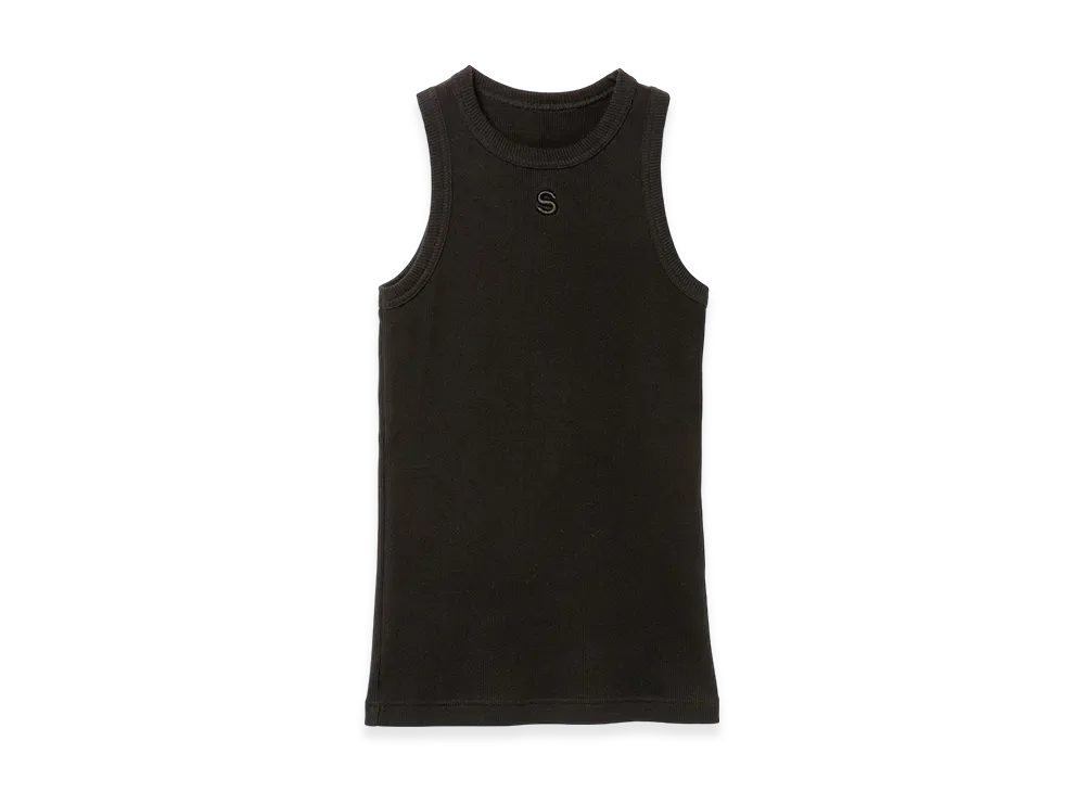 sacai S Cotton Jersey Tank Top "Black"