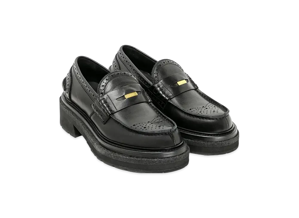sacai Wingtip Loafers "Black"
