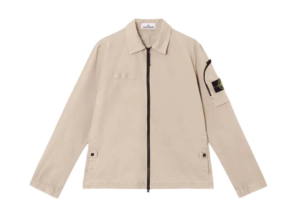 Stone Island 1200003 Organic Stretch Broken Twill Cotton Old Effect "Desert Brown"