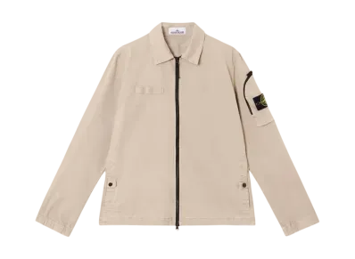 Stone Island 1200003 Organic Stretch Broken Twill Cotton Old Effect "Desert Brown"