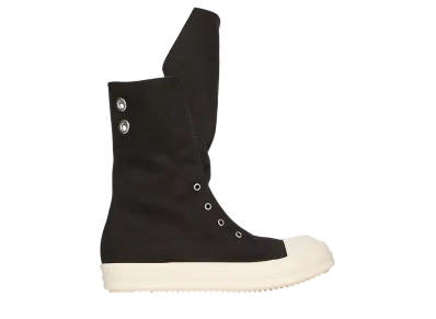 Rick Owens Women's DRKSHDW Hollywood Boot Sneaks "Black/Milk/Milk"