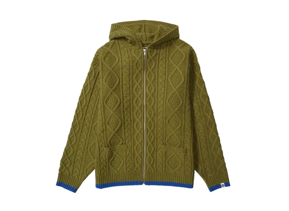 Supreme x GOODENOUGH Zip Up Hooded Sweater "Olive"