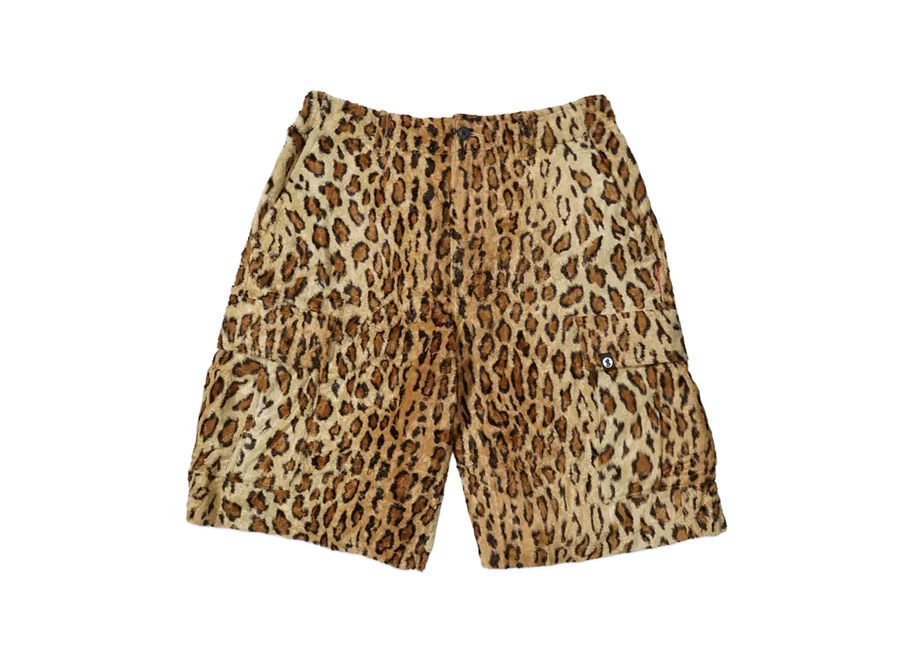 Supreme x GOODENOUGH Crushed Rayon Cargo Short "Leopard"