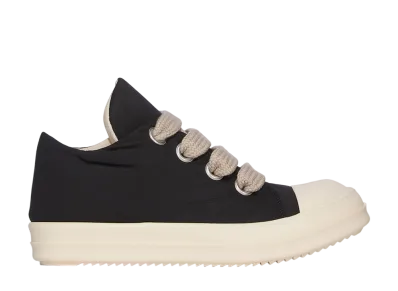 Rick Owens Women's DRKSHDW Hollywood Jumbo Laced Puffer Low "Black/Milk/Milk"