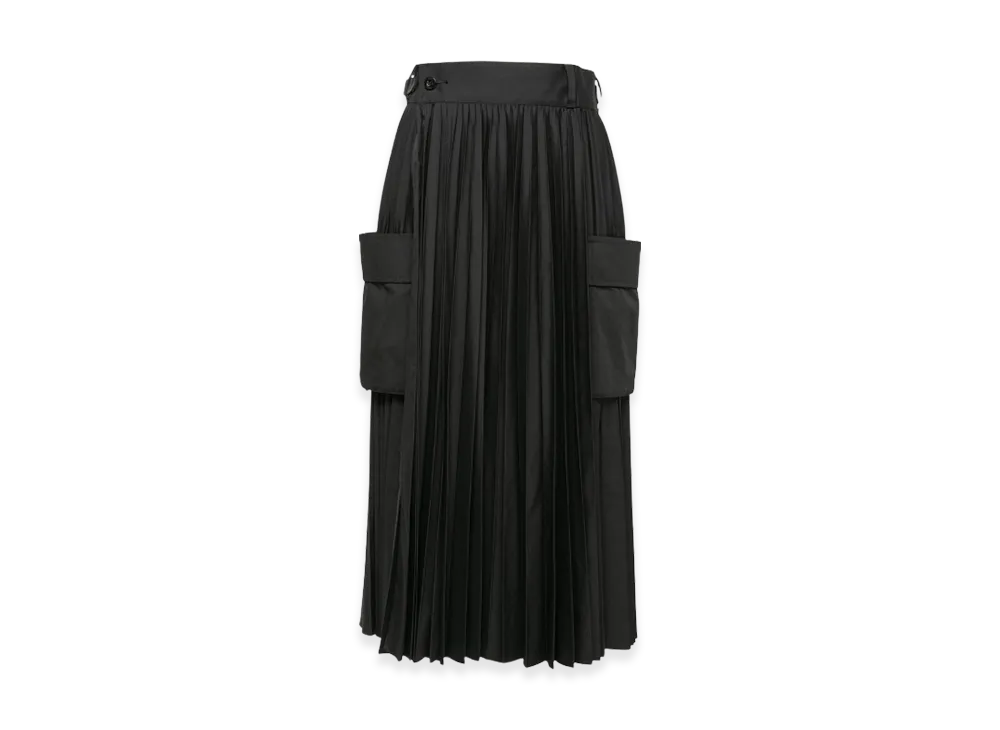 sacai Cotton Poplin Skirt "Black"