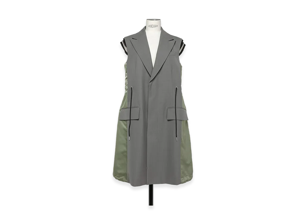 sacai Suiting Vest "Taupe"