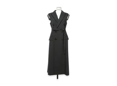 sacai Suiting Long Vest "Black"
