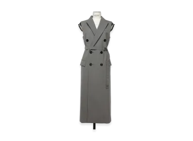 sacai Suiting Long Vest "Taupe"