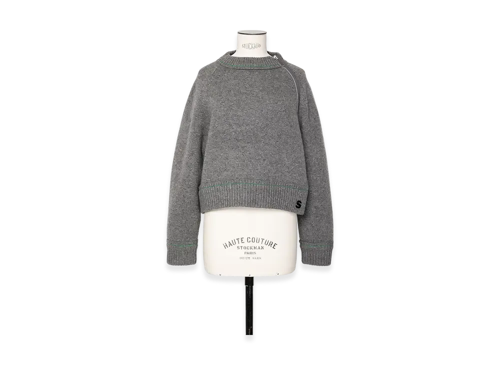 sacai S Cashmere Knit Pullover "Gray"