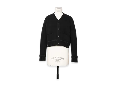 sacai S Cashmere Knit Cardigan "Black"