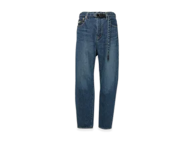 sacai Cropped Tapered Denim Pants "Blue"