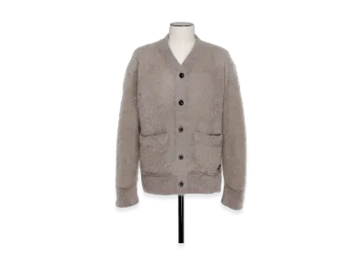 sacai S Mohair Knit Cardigan "Light Grey"