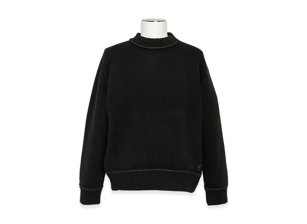 22AW sacai Cashmere Knit Pullover Sロゴ 22AW sacai Cashmere Knit Pullover Sロゴ