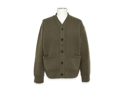 sacai S Cashmere Knit Cardigan "Khaki"