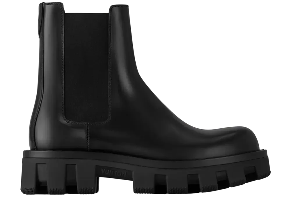 ルイヴィトン LV チェッカー チェルシーブーツ "ブラック"
