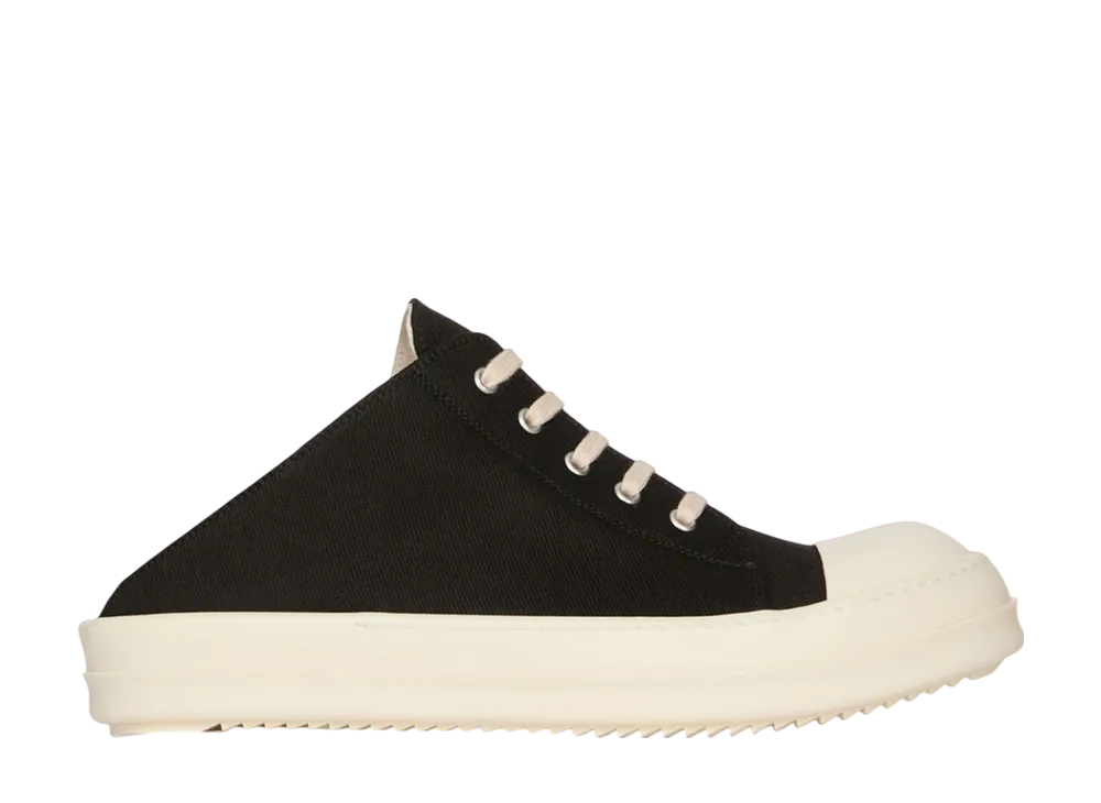 リックオウエンス ウィメンズ ダークシャドウ ハリウッド スリッポン "ブラック/ミルク/ミルク"