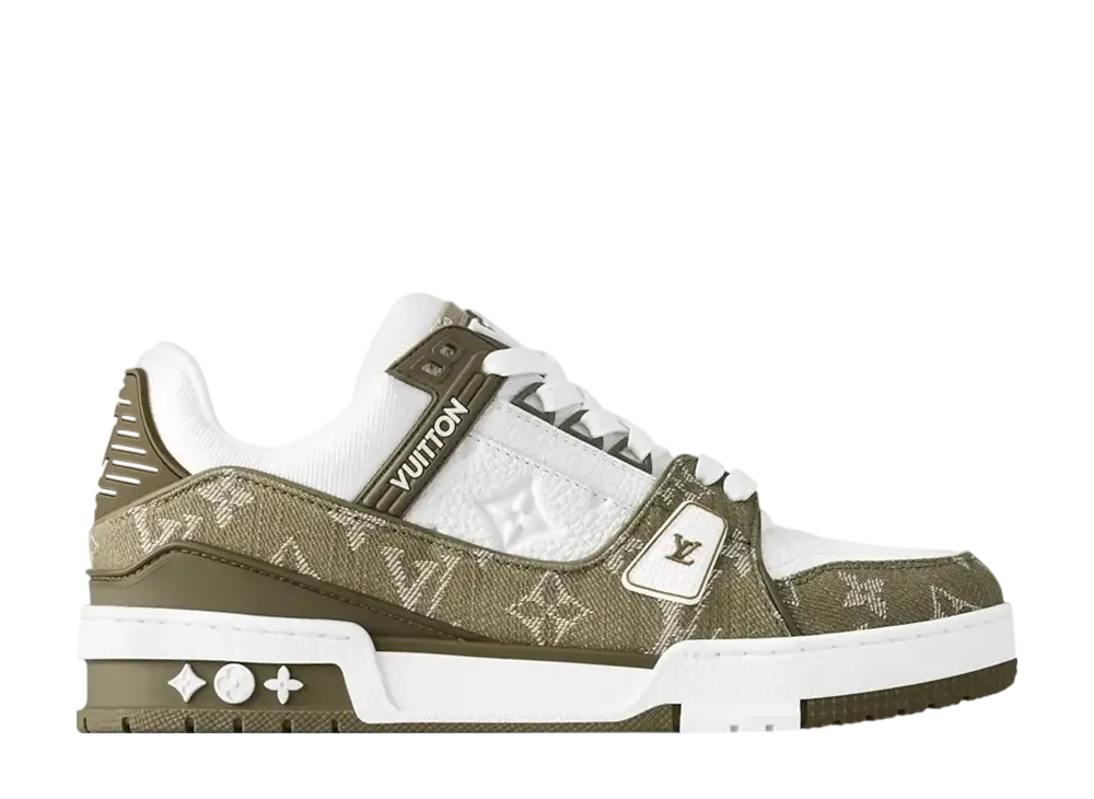 ルイヴィトン LV トレイナー スニーカー "カーキグリーン"