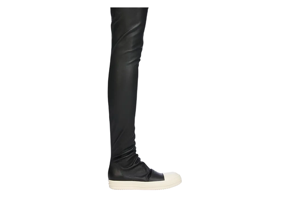 リックオウエンス ウィメンズ ダークシャドウ ハリウッド ニーハイ ストッキング "ブラック/ミルク/ミルク"