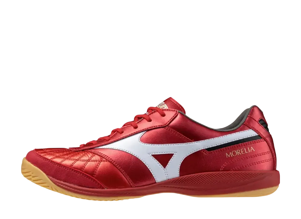 ミズノ モレリア サラ ジャパン イン "ルビーレッド/ホワイト"