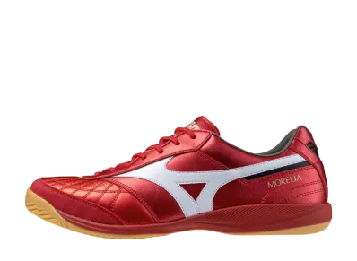 ミズノ モレリア サラ ジャパン イン "ルビーレッド/ホワイト"