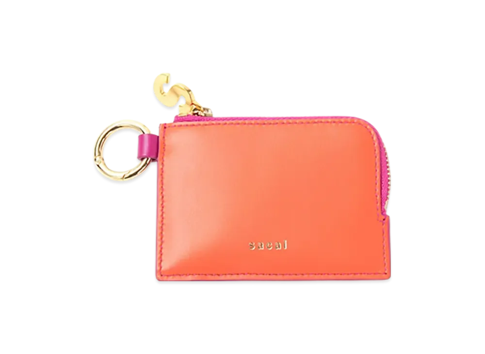 sacai Bicolor Key Pouch "Orange/Pink"