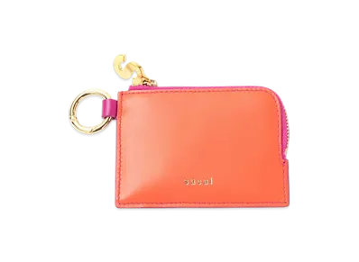 sacai Bicolor Key Pouch "Orange/Pink"