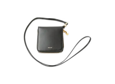 sacai Bicolor Half Fold Wallet "Black"