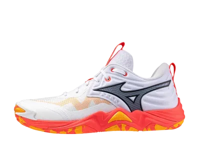 ミズノ ウエーブモーメンタム エリート "ホワイト/ブラック/オレンジ"