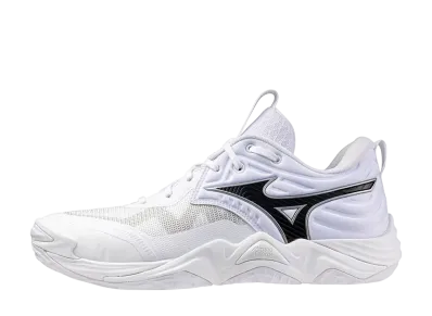 ミズノ ウエーブモーメンタム エリート ワイド "ホワイト/ブラック"