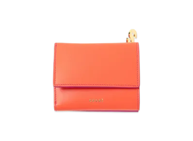 sacai Bicolor Trifold Wallet "Orange/Pink"