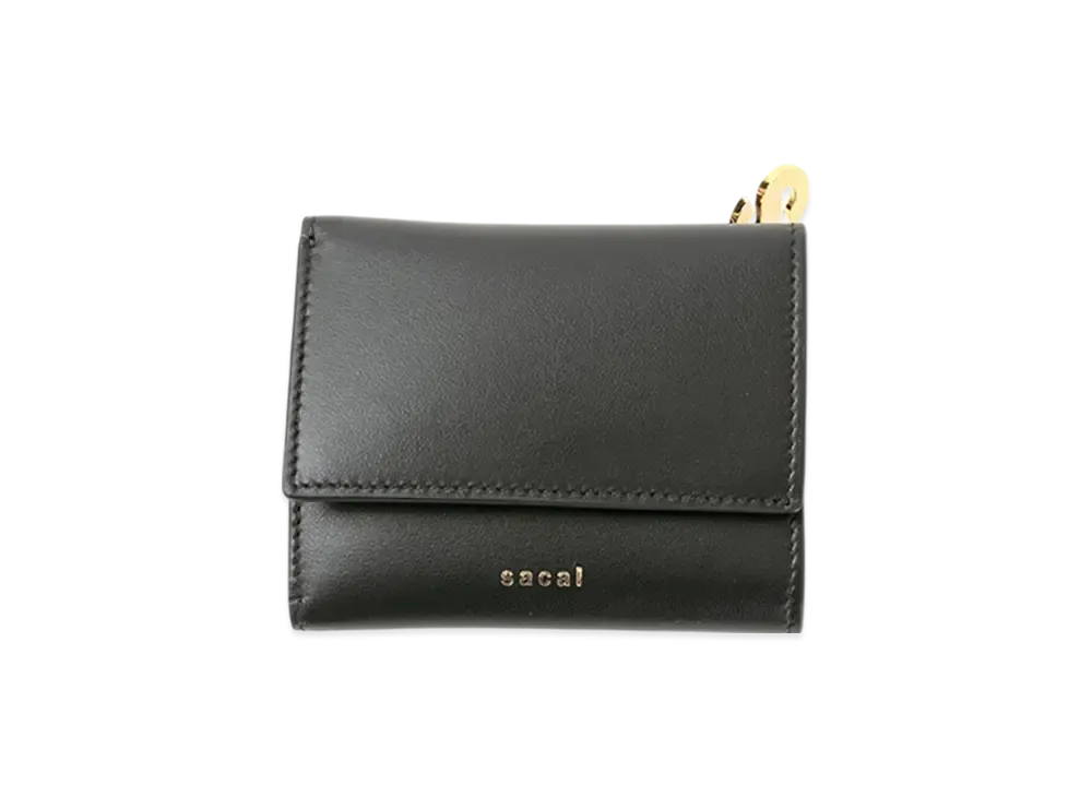 sacai Bicolor Trifold Wallet "Black"