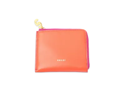 sacai Bicolor Half Wallet "Orange/Pink"