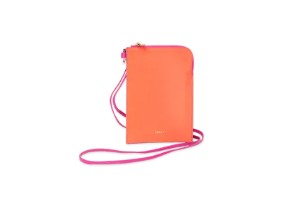 sacai Bicolor Mobile Pouch "Orange/Pink"