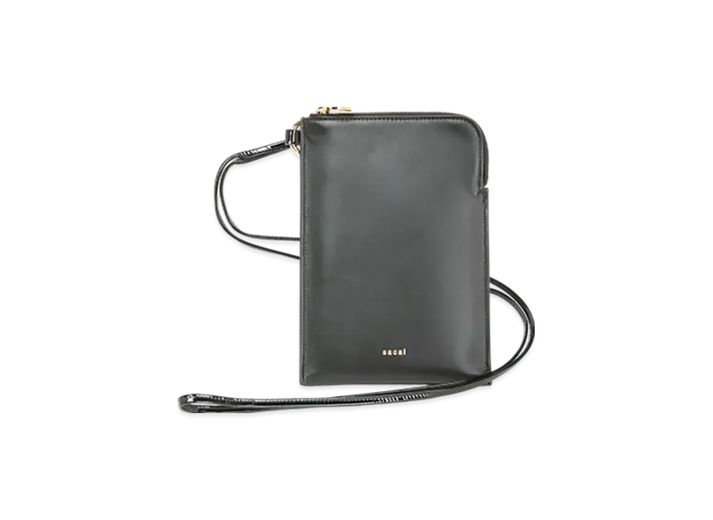 sacai Bicolor Mobile Pouch "Black"