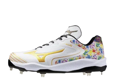 ミズノ クッションレボエリート ワイド "ホワイト/ゴールド/ブラック"