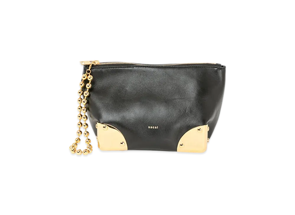 sacai Corner Metal Pouch "Black"