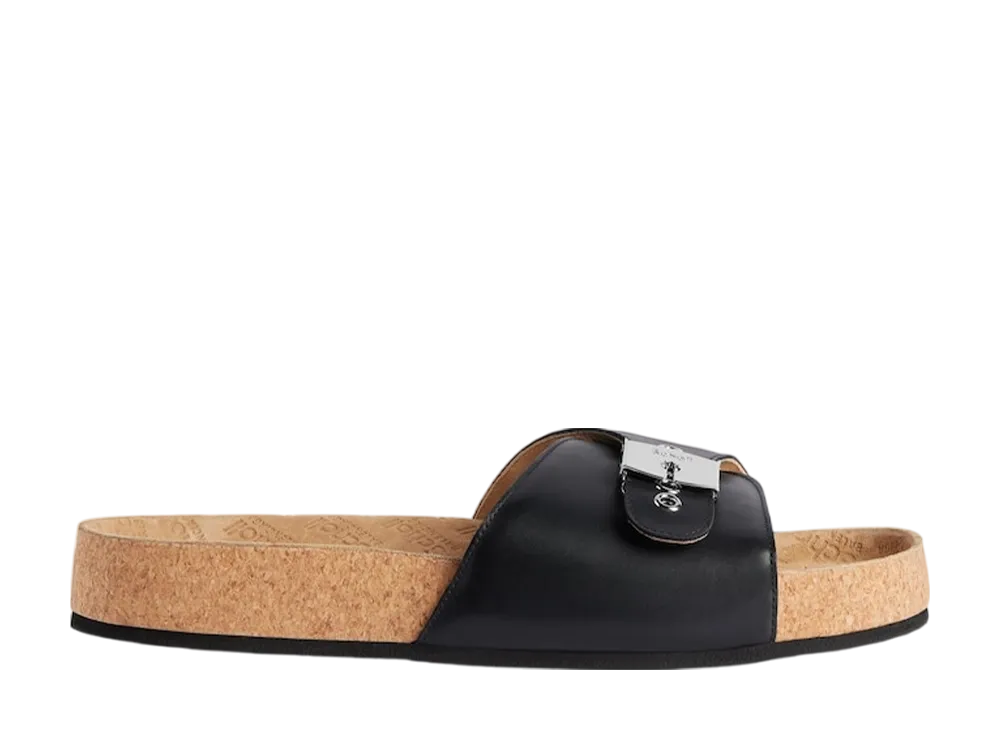 シュール × バレンシアガ フラット サンダル "ブラック"