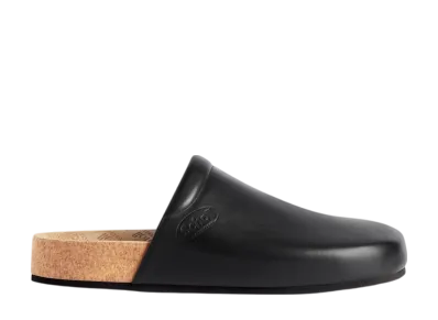 ショール × バレンシアガ フラット ミュール "ブラック"