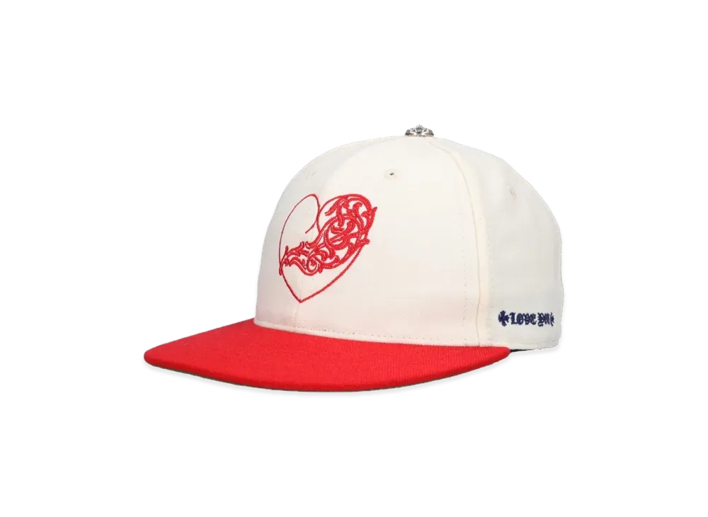 Chrome Hearts Fitted Wool Acrylic Cap "Cream/Red"