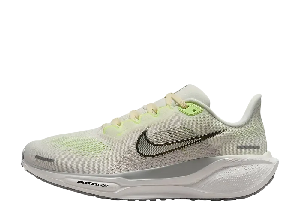 Nike Women's Pegasus 41 "Sail/Photon Dust/Barely Volt/Metallic Silver" (Wide)