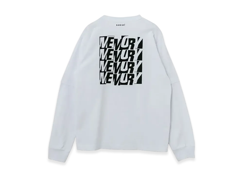 sacai Print L/S T-Shirt "White"