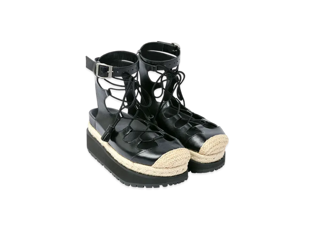 sacai Ghillie Slides "Black"